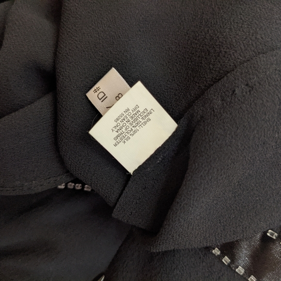 NWT 100% Silk beaded ruffled silk cami top - Picture 5 of 5